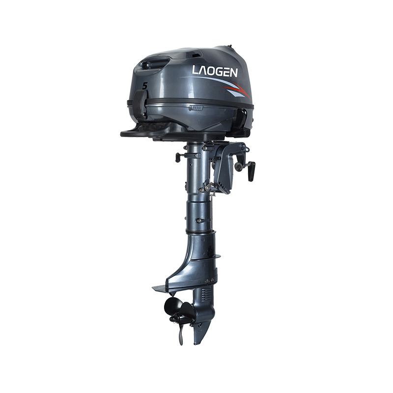 Light and powerful 5 HP 4 stroke outboard engine